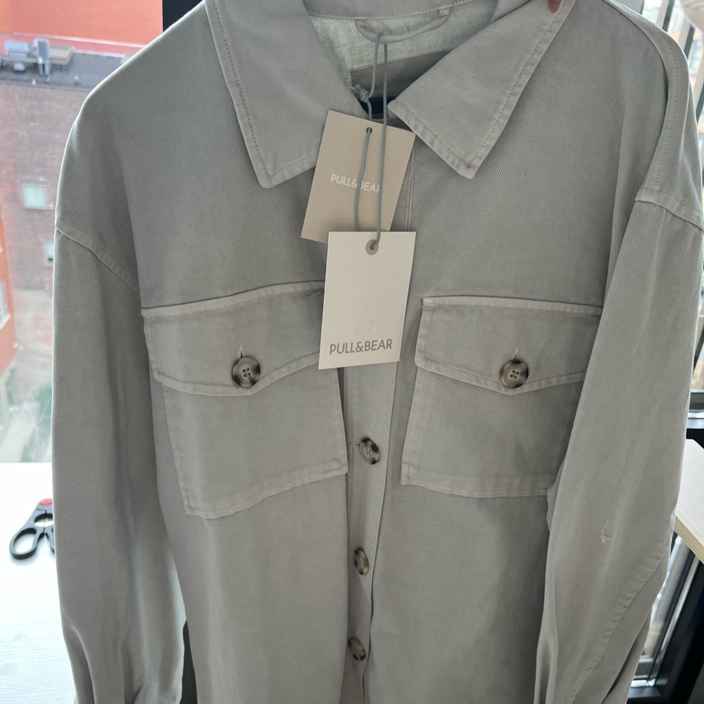 LONG BUTTON DOWN SHIRT NWT